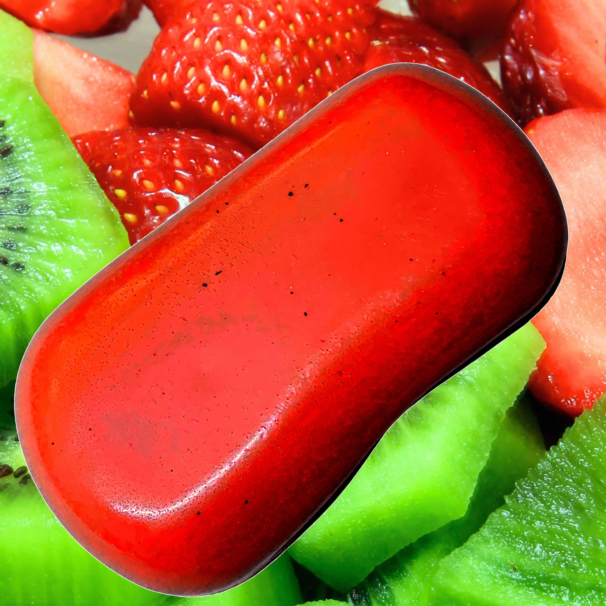 Strawberries & Kiwi Fruit Vegan Soap Bars Plant-Based Cruelty-Free Handcrafted