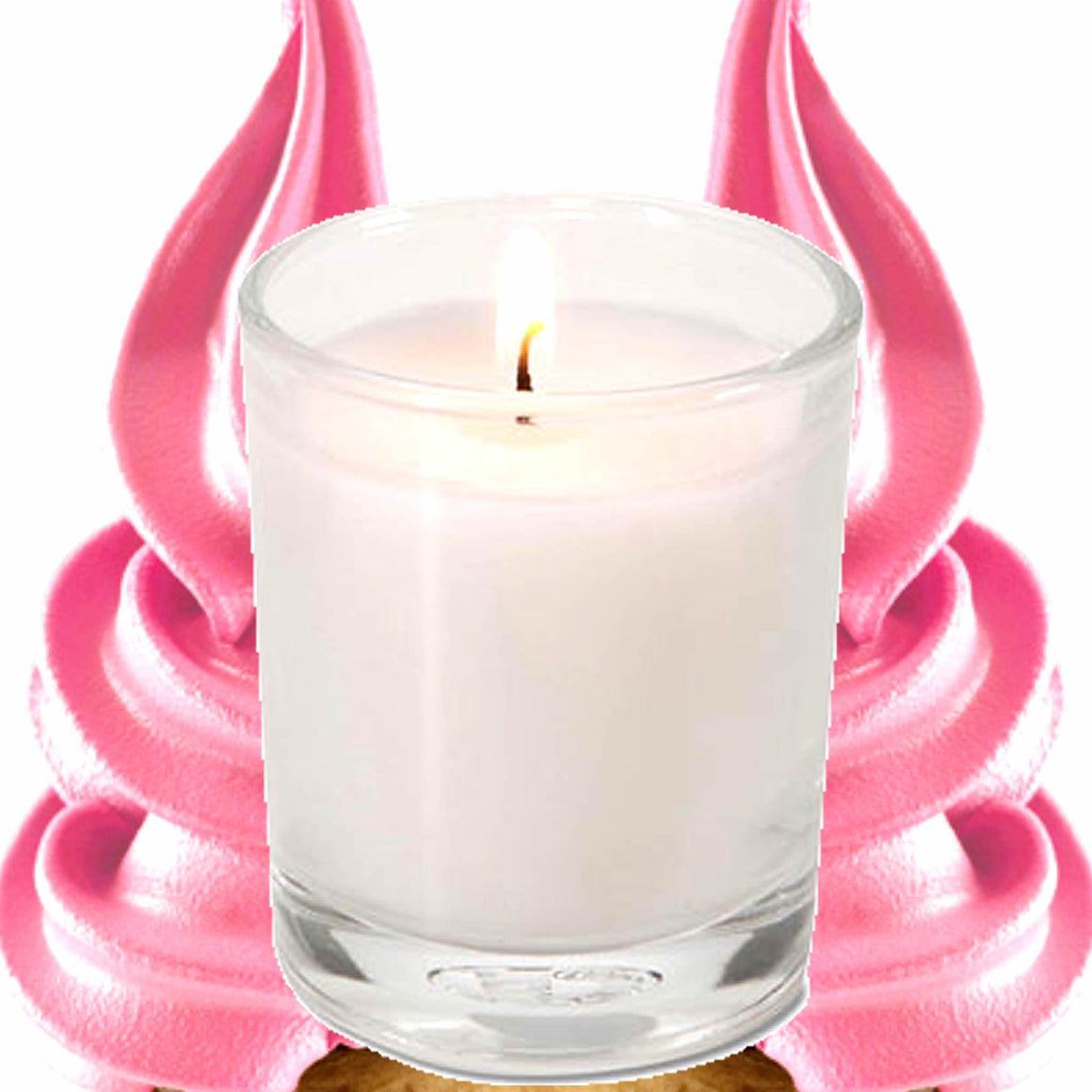 Strawberry Buttercream Eco Soy Votive Candles – Clean Burn, Plant-Based, Vegan & Pet Safe