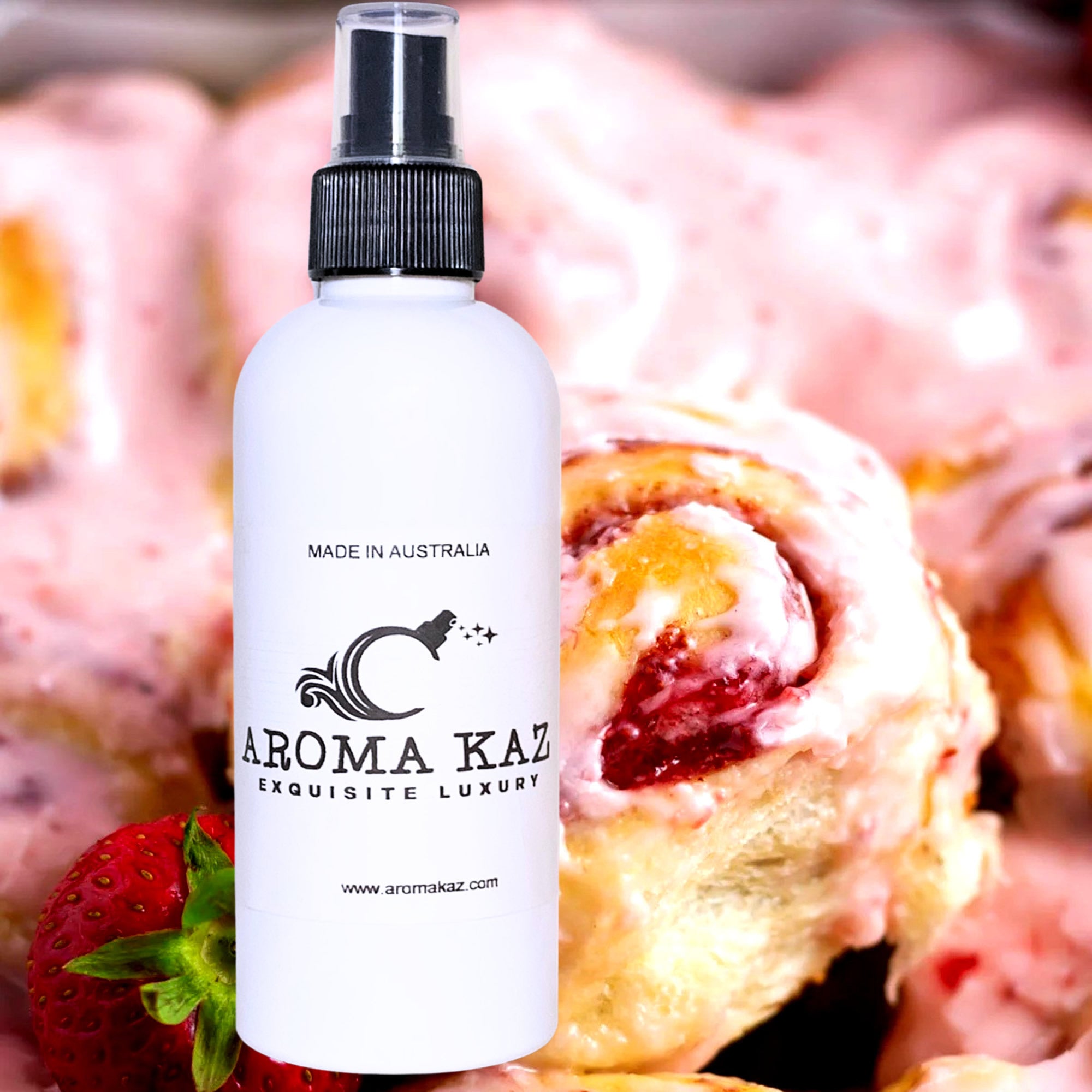 Strawberry Cinnamon Buns Room/Linen Spray Plant-Based Vegan Cruelty-Free Pet Safe