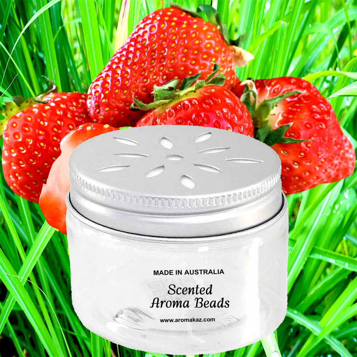 Strawberry Lemongrass Air Freshener Aroma Beads - Room, Car, Pantry, Pet Areas, Linen