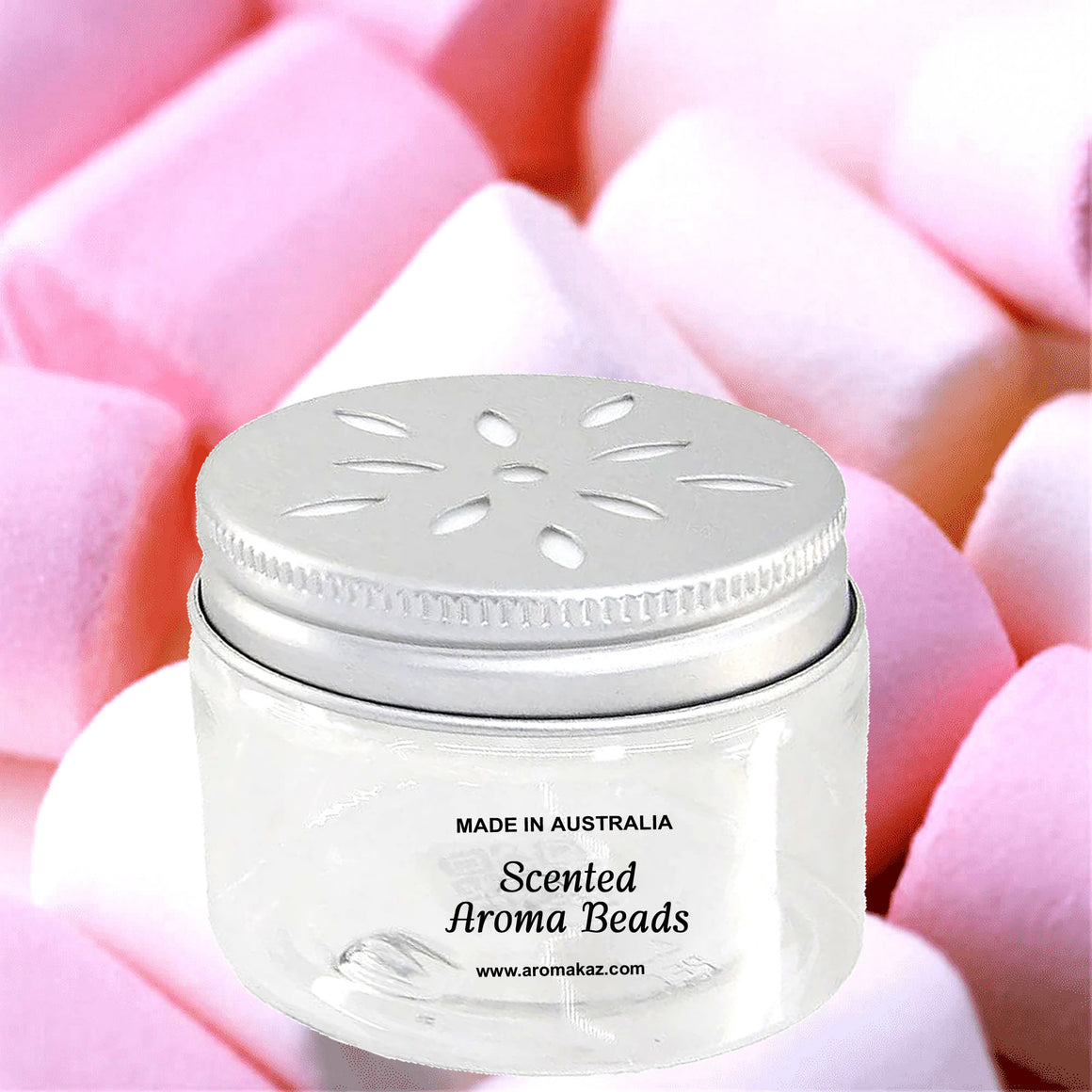 Strawberry Marshmallows Air Freshener Aroma Beads - Room, Car, Pantry, Pet Areas, Linen
