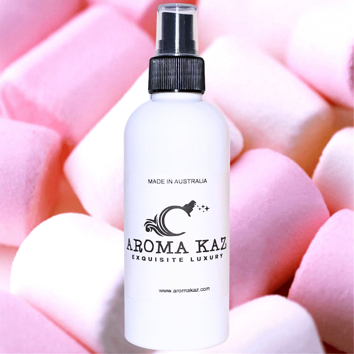 Strawberry Marshmallows Car Air Freshener Spray Deodoriser – eco-friendly, vegan, cruelty-free handmade featuring fluffy marshmallow and sweet strawberry aroma, handmade in Australia.