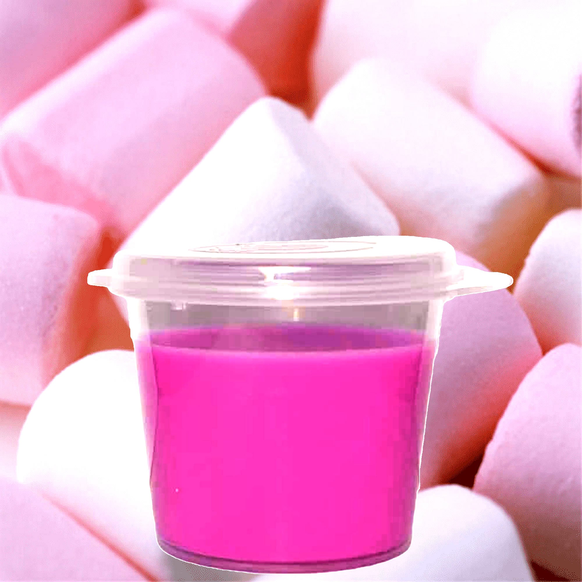 Strawberry Marshmallows eco soy wax melts – vegan, cruelty-free featuring fluffy marshmallow and sweet strawberry aroma, handmade in Australia.