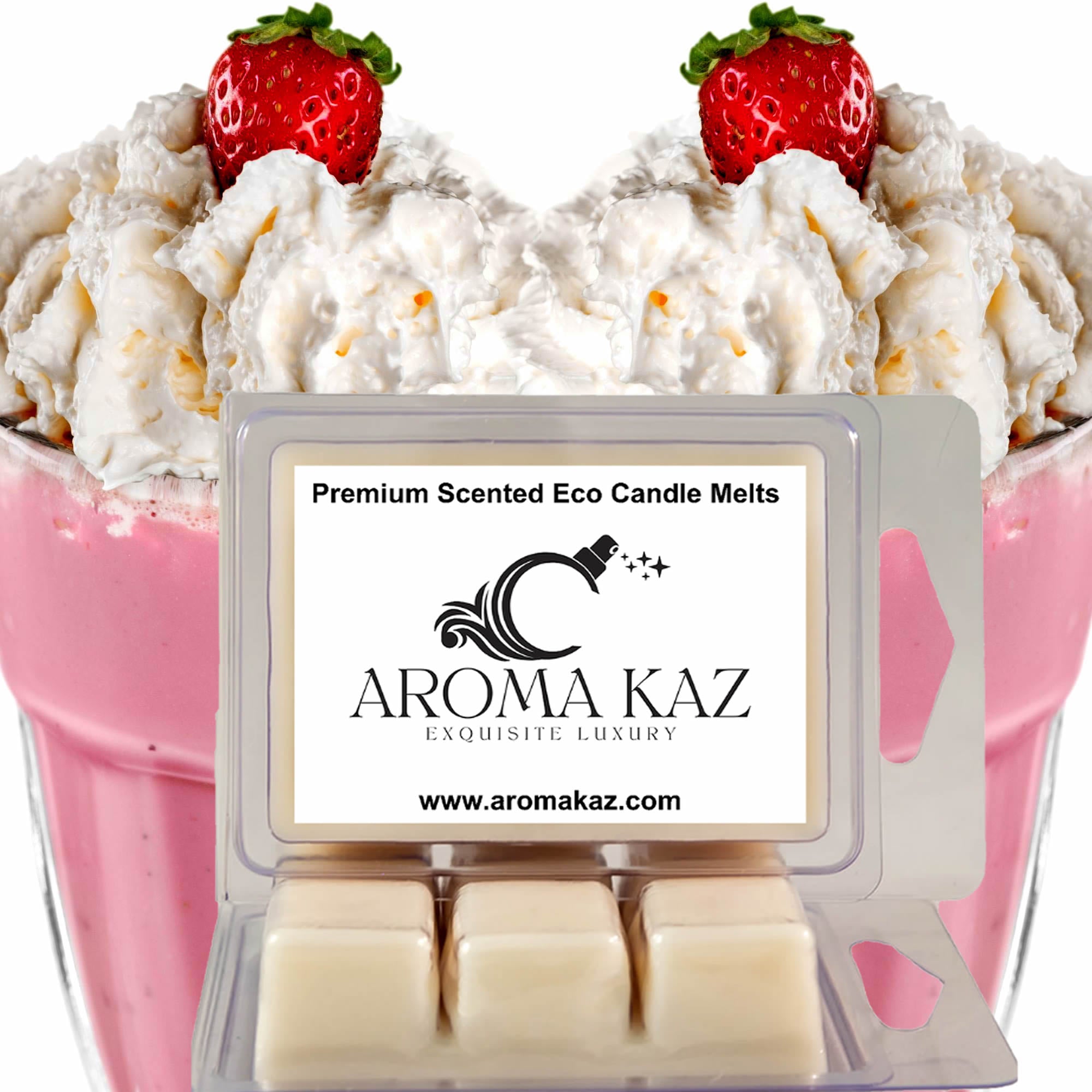 Strawberry Milkshake eco soy wax melts – vegan, cruelty-free featuring creamy strawberry milkshake sweetness, handmade in Australia.