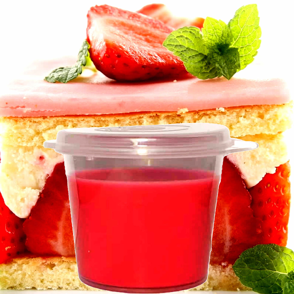 Strawberry Shortcake eco soy wax melts – vegan, cruelty-free featuring sweet strawberry shortcake and creamy vanilla, handmade in Australia.