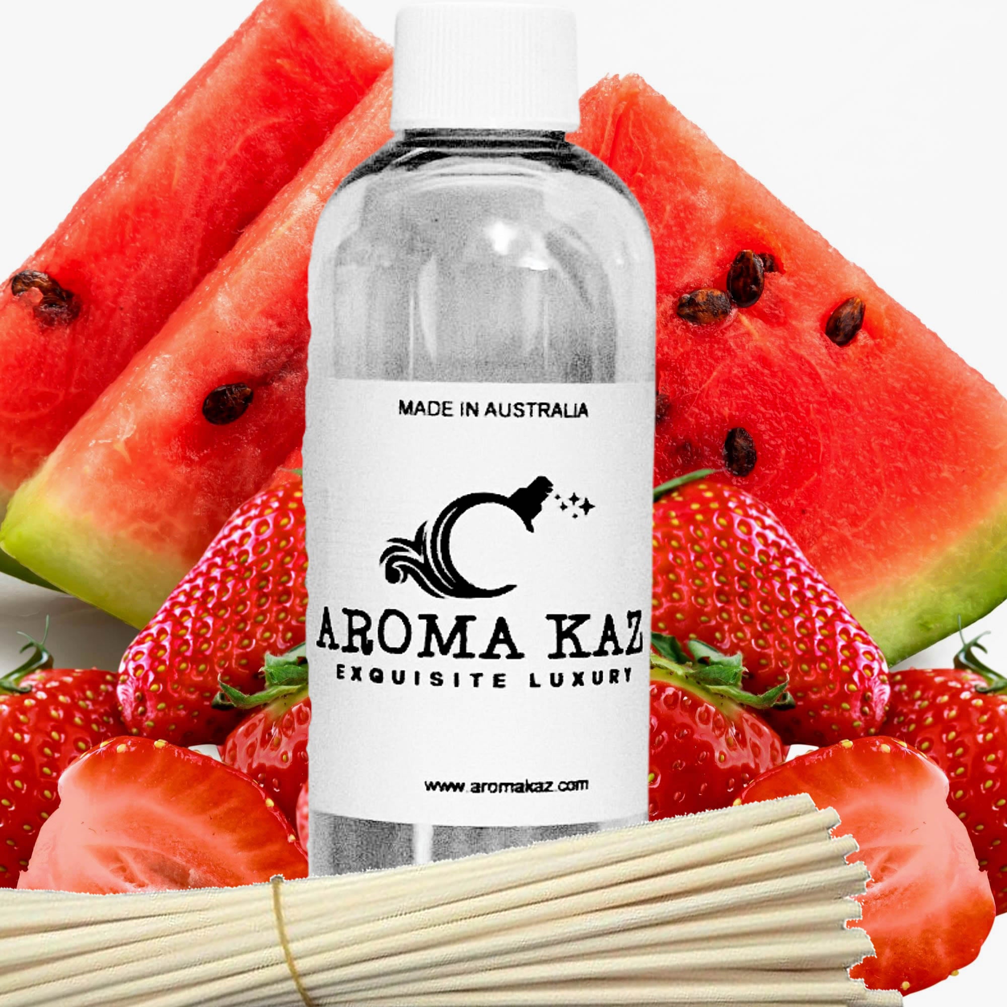 Strawberry Watermelon Diffuser Fragrance Oil with Reeds – Vegan Cruelty-Free Home Aroma
