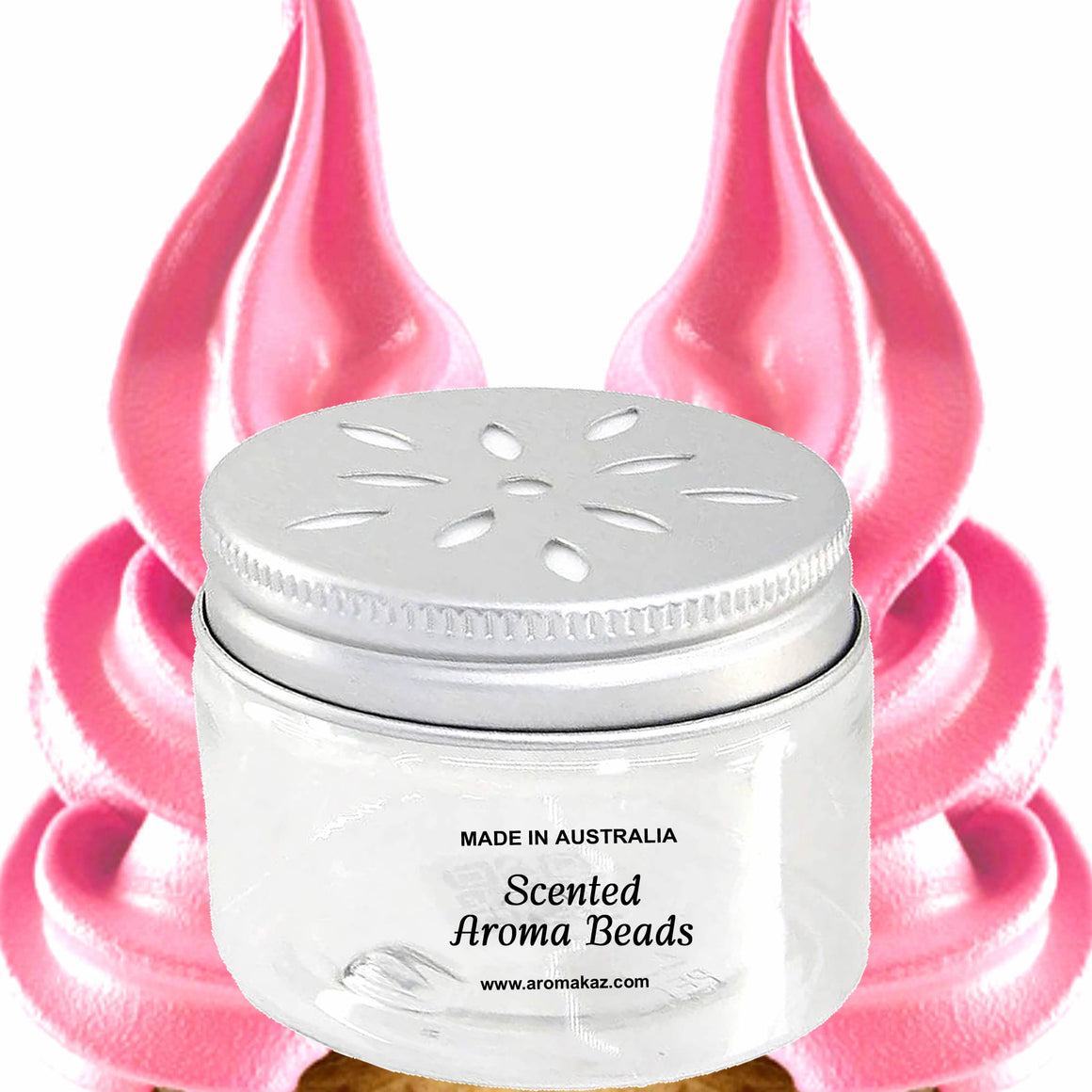 Strawberry Buttercream Air Freshener Aroma Beads - Room, Car, Pantry, Pet Areas, Linen