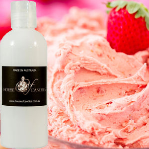 Strawberry Buttercream Scented Body Wash Shower Gel Skin Cleanser Liquid Soap