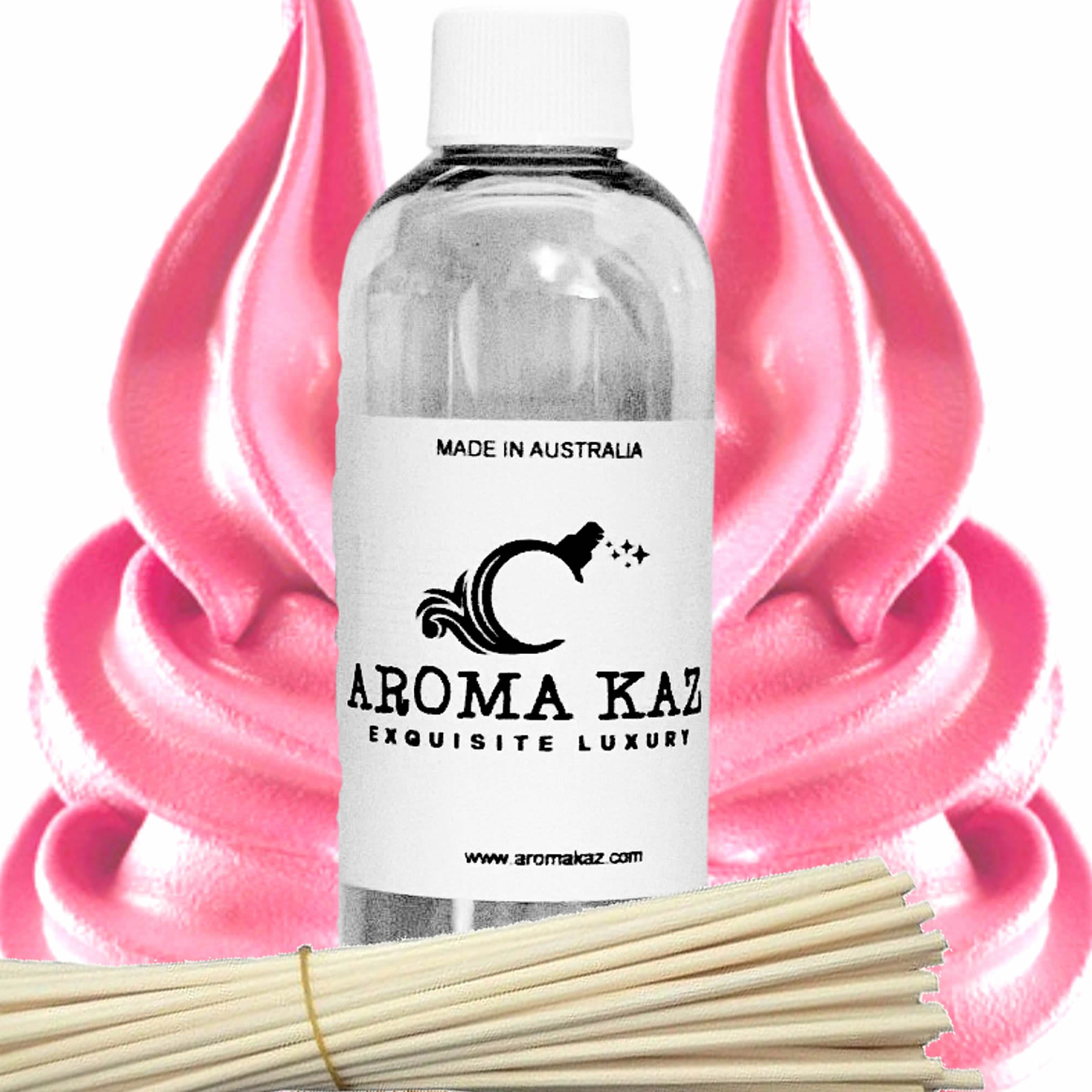 Strawberry Buttercream Diffuser Fragrance Oil with Reeds – Vegan Cruelty-Free Home Aroma