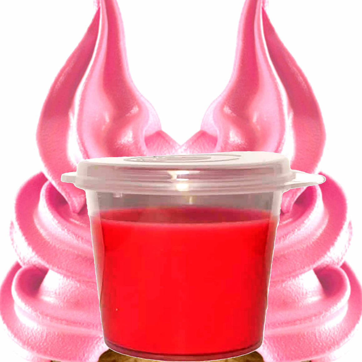 Strawberry Buttercream Soy Candle Melt Shot Pots – Plant-Based, Vegan, Cruelty-Free, Hand-Poured
