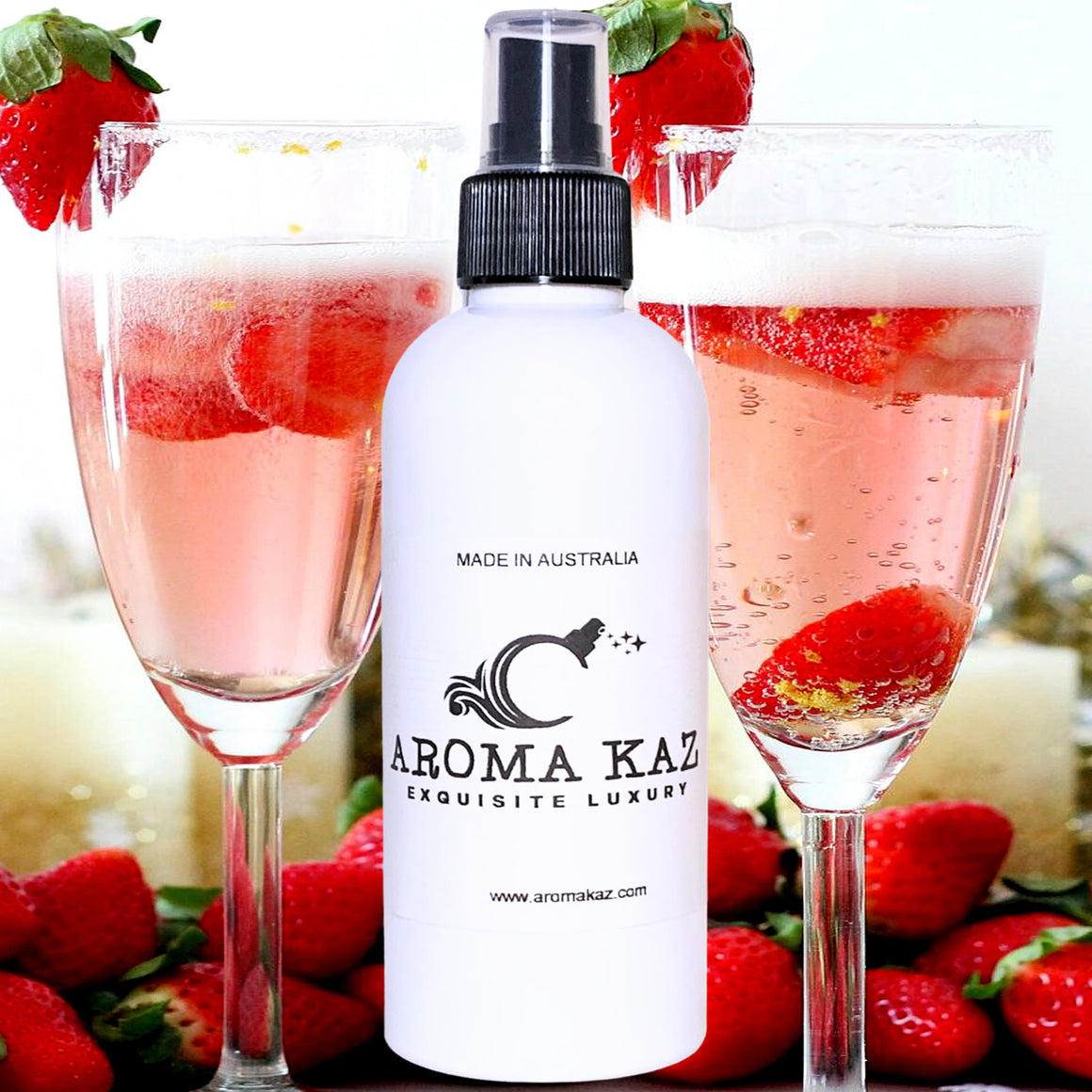 Strawberry Champagne Room/Linen Spray Plant-Based Vegan Cruelty-Free Pet Safe