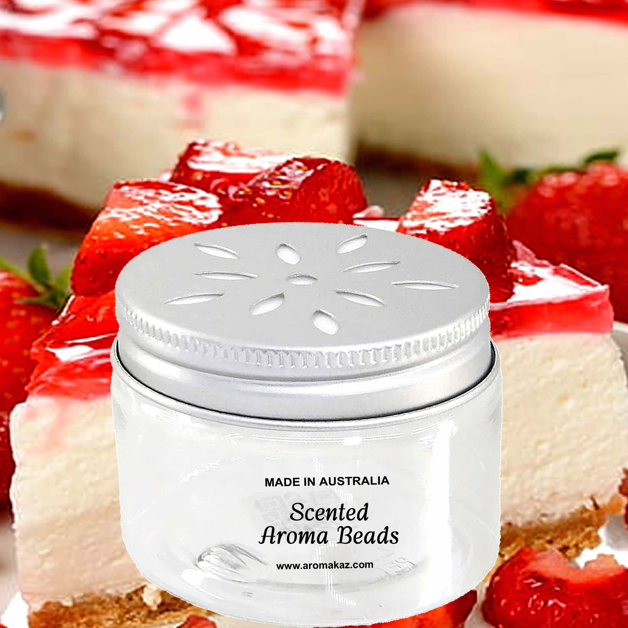 Strawberry Cheesecake Air Freshener Aroma Beads - Room, Car, Pantry, Pet Areas, Linen