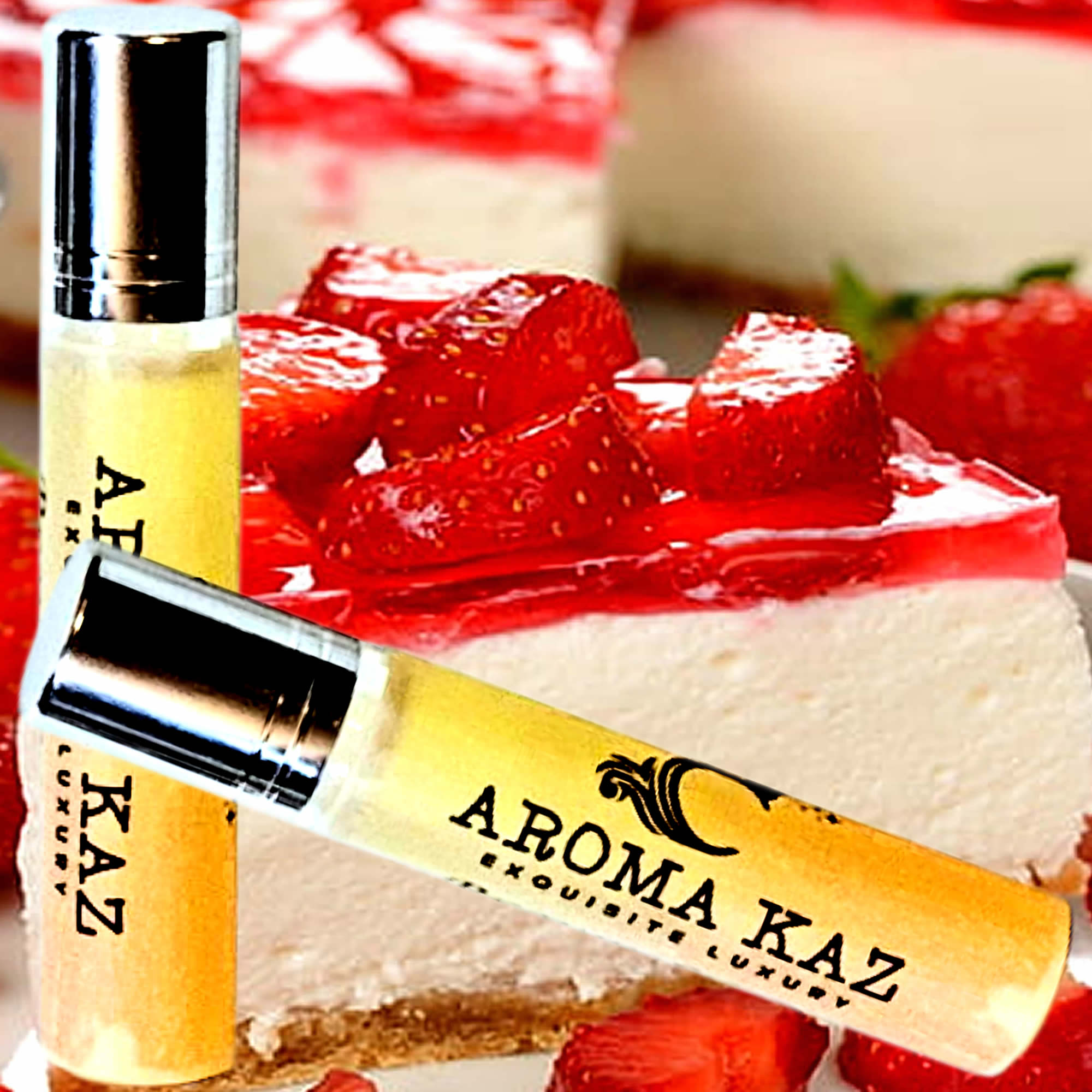 Strawberry Cheesecake Roll-On Perfume Plant-Based Vegan Cruelty Free