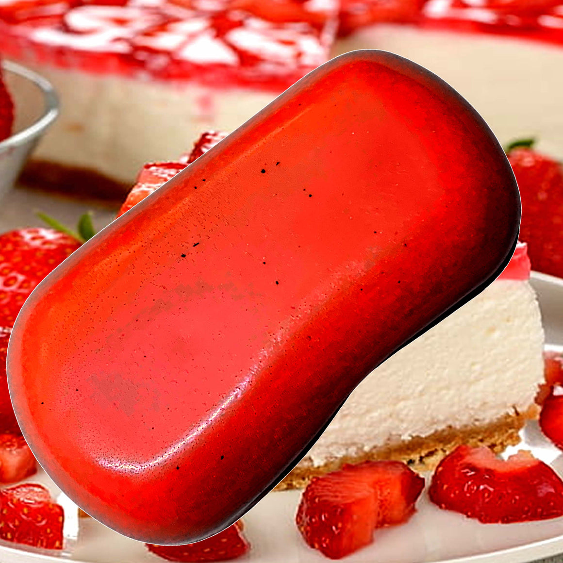 Strawberry Cheesecake Vegan Soap Bars Plant-Based Cruelty-Free Handcrafted