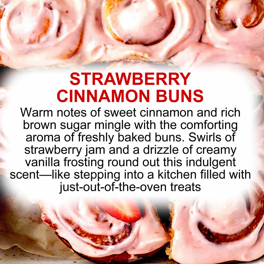 Strawberry Cinnamon Buns Soy Wax Melts – Hand-Poured, Plant-Based & Vegan