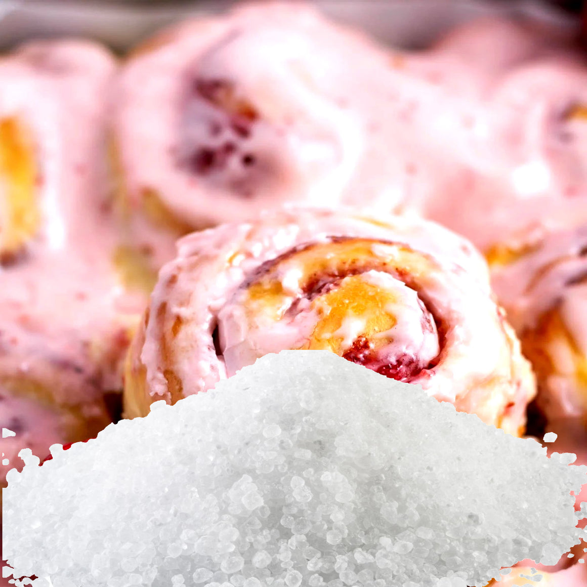 Strawberry Cinnamon Buns Vegan bath salts and bath soak crystals, cruelty-free and made in Australia. Highly scented, suitable for women and men. Perfect relaxation gift for him or her.