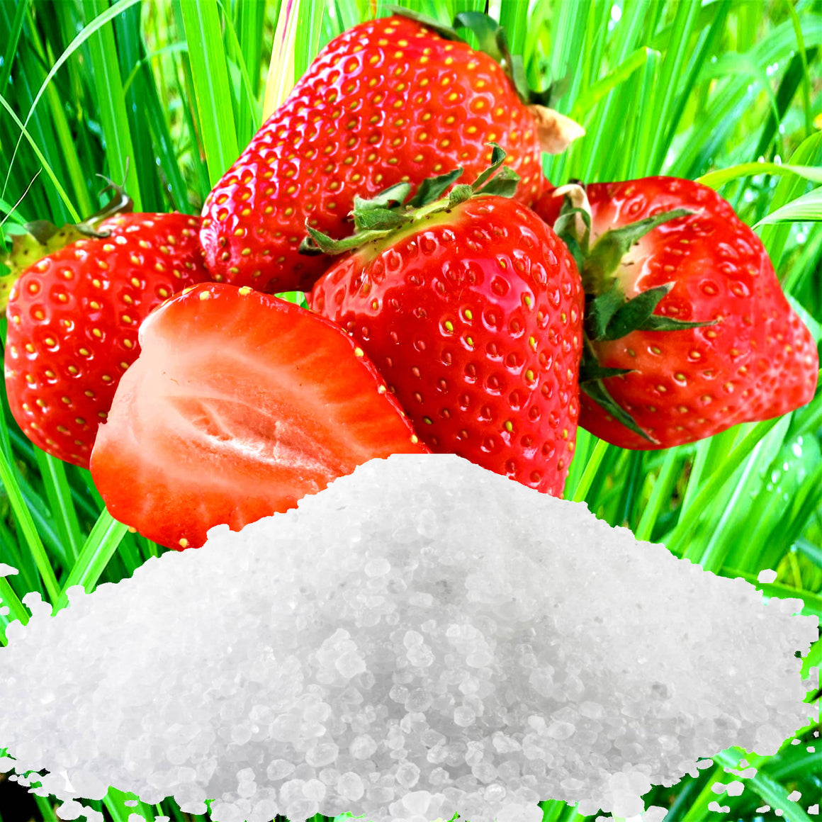Strawberry Lemongrass Vegan bath salts and bath soak crystals, cruelty-free and made in Australia. Highly scented, suitable for women and men. Perfect relaxation gift for him or her.