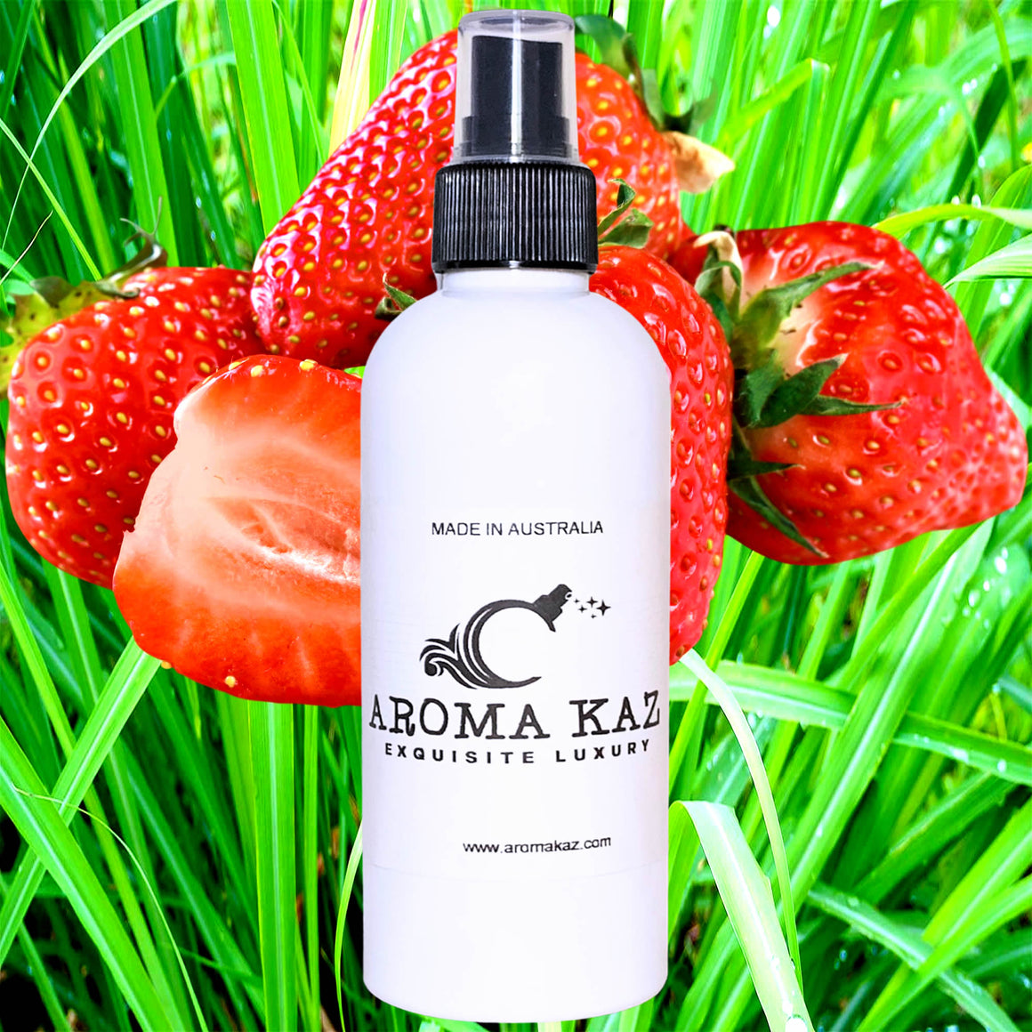 Strawberry Lemongrass Car Air Freshener Spray – Plant-Based, Vegan, Cruelty-Free & Pet Safe