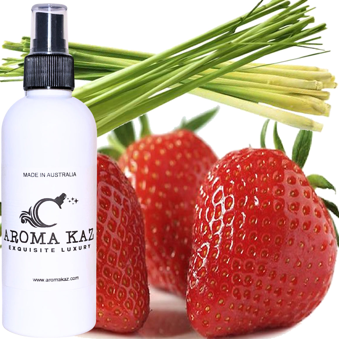 Strawberry Lemongrass Room Linen Spray Air Freshener Deodorizer