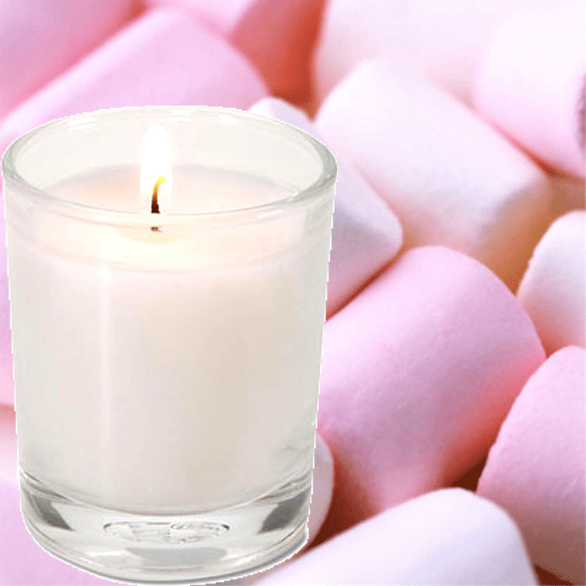 Strawberry Marshmallows Scented Eco Soy Votive Candles Hand Poured