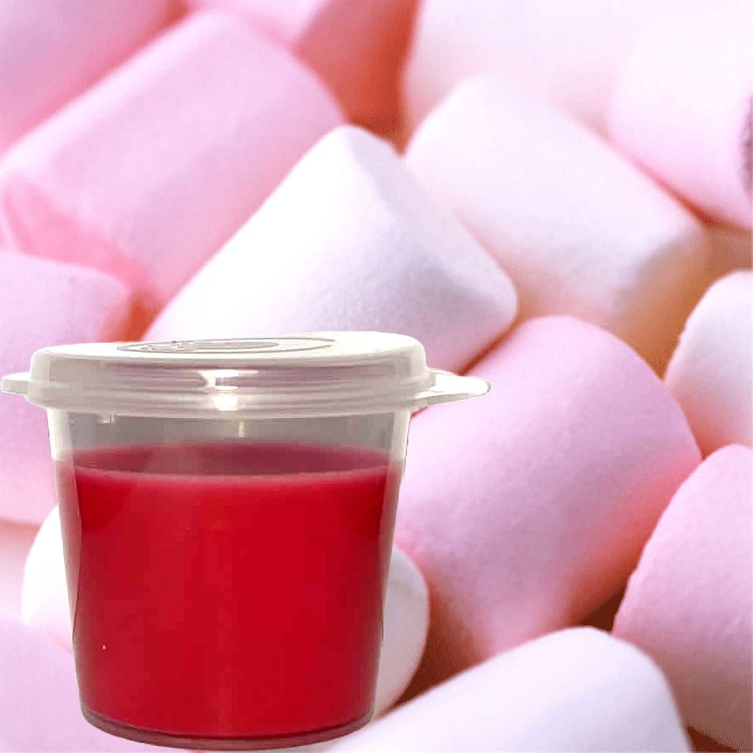 Strawberry Marshmallows Eco Soy Shot Pot Candle Wax Melts