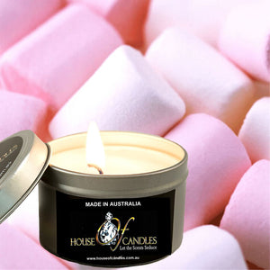 Strawberry Marshmallows Scented Eco Soy Tin Candles