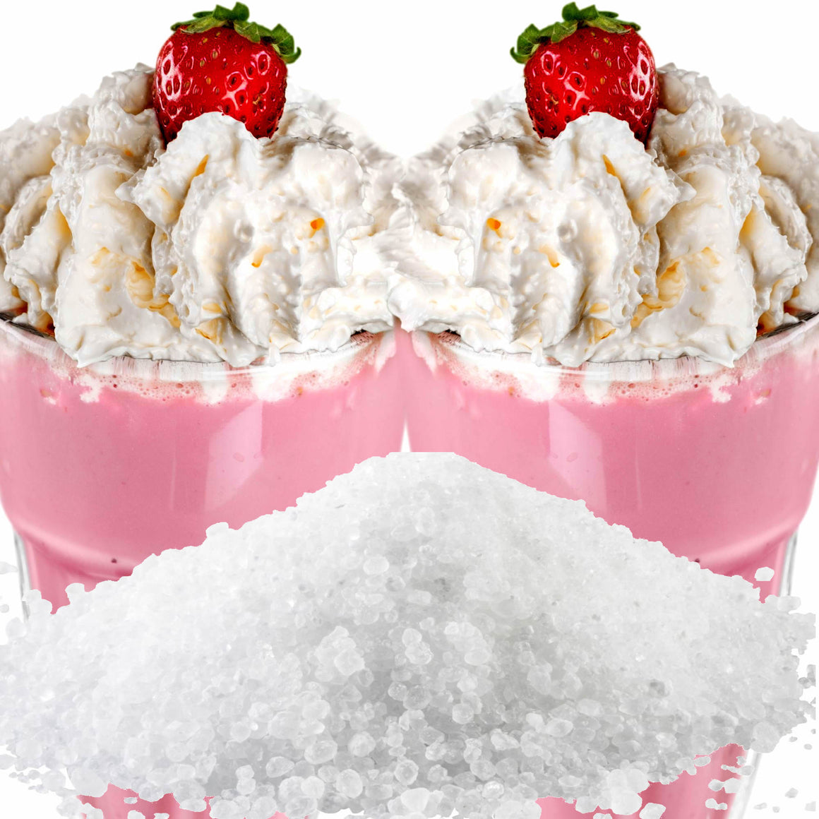 Strawberry Milkshake Vegan bath salts and bath soak crystals, cruelty-free and made in Australia. Highly scented, suitable for women and men. Perfect relaxation gift for him or her.