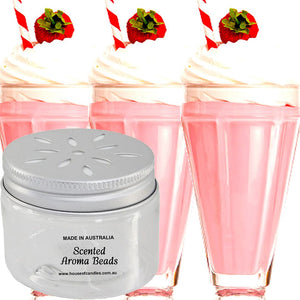 Strawberry Milkshake Scented Aroma Beads Room/Car Air Freshener