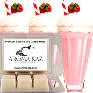 Strawberry Milkshake Eco Soy Candle Wax Melts Clam Packs