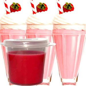 Strawberry Milkshake Eco Soy Shot Pot Candle Melts