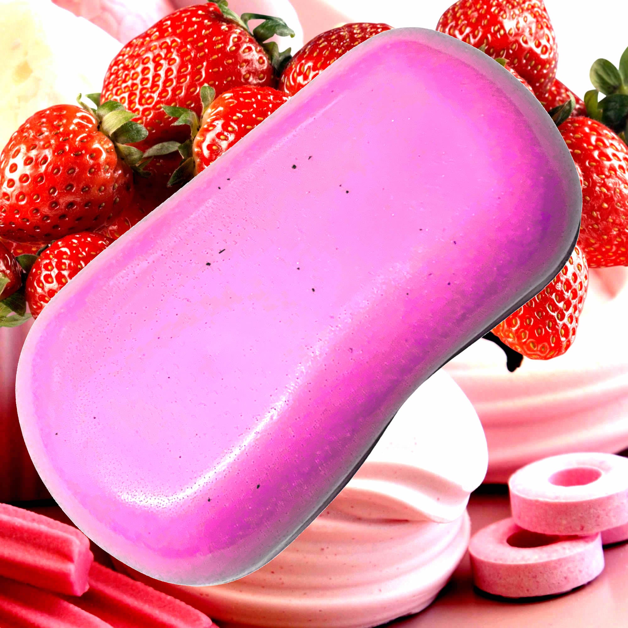 Strawberry Musk Vegan Soap Bars Plant-Based Cruelty-Free Handcrafted