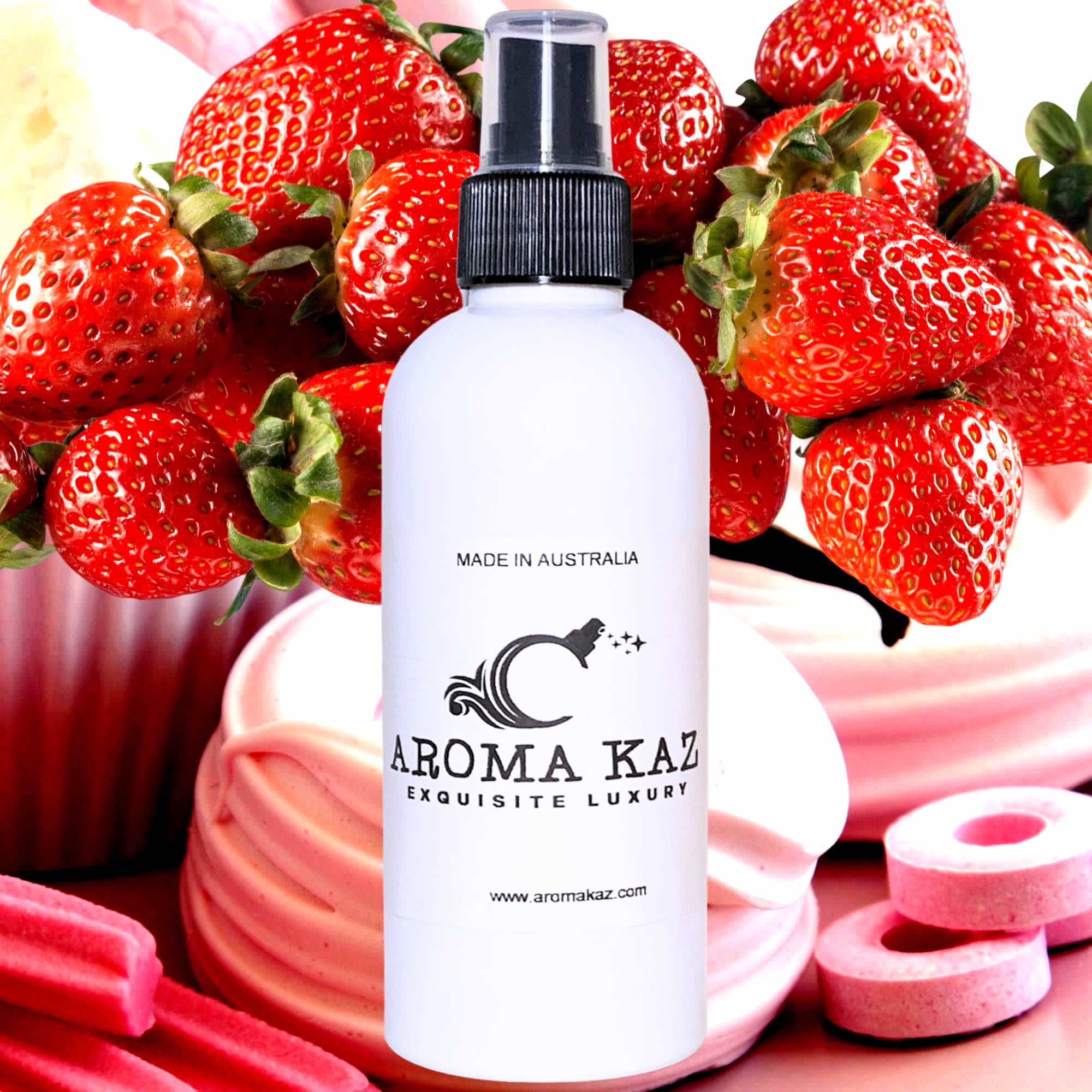 Strawberry Musk Car Air Freshener Spray – Plant-Based, Vegan, Cruelty-Free & Pet Safe