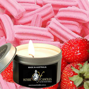 Strawberry Musk Scented Eco Soy Tin Candles