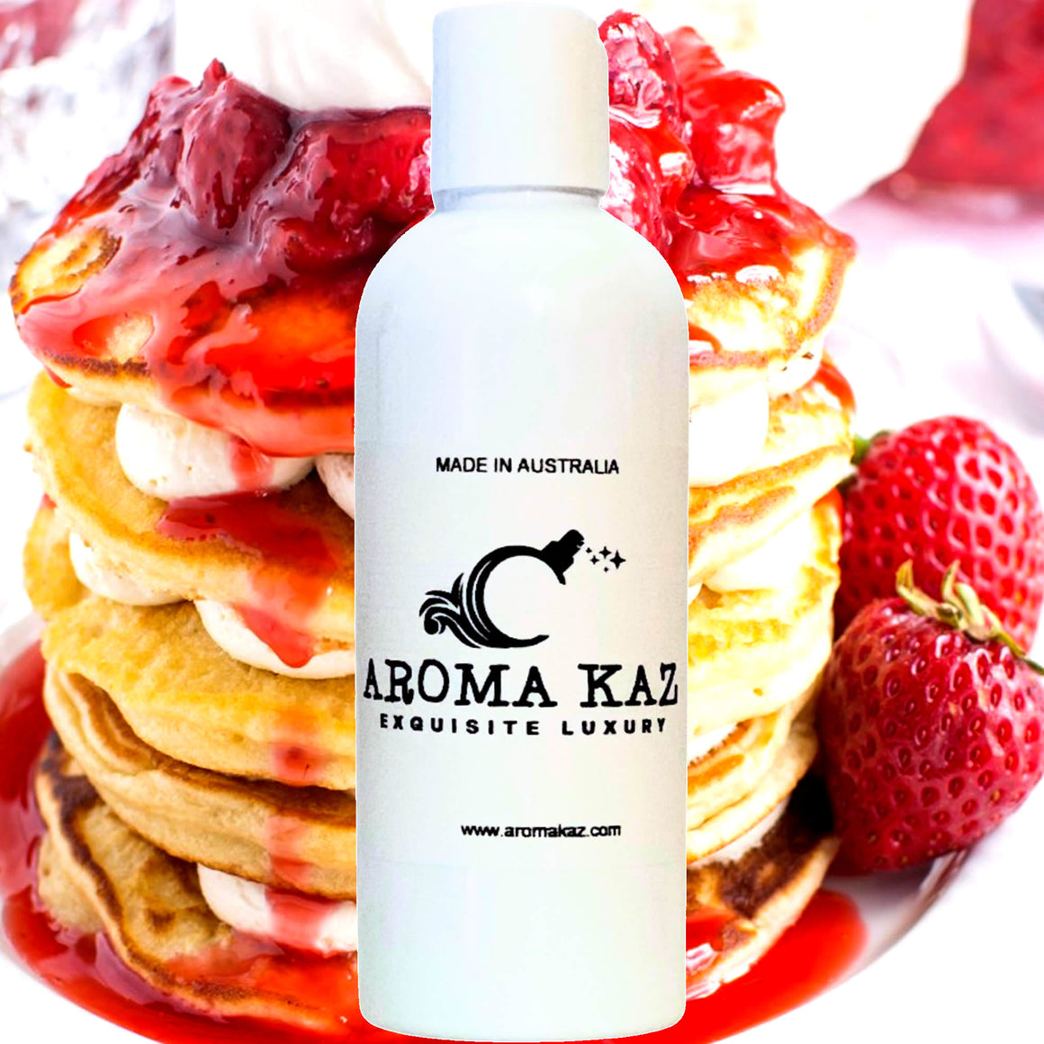 Strawberry Pancakes Body Wash/Shower Gel/Bubble Bath Plant Based Vegan Cruelty Free