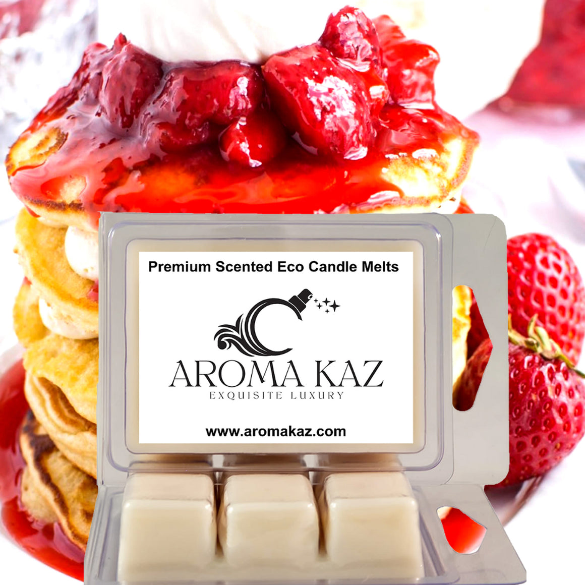 Strawberry Pancakes Soy Wax Melts – Hand-Poured, Plant-Based & Vegan