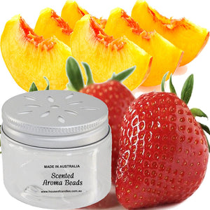 Strawberry Peaches Scented Aroma Beads Room/Car Air Freshener