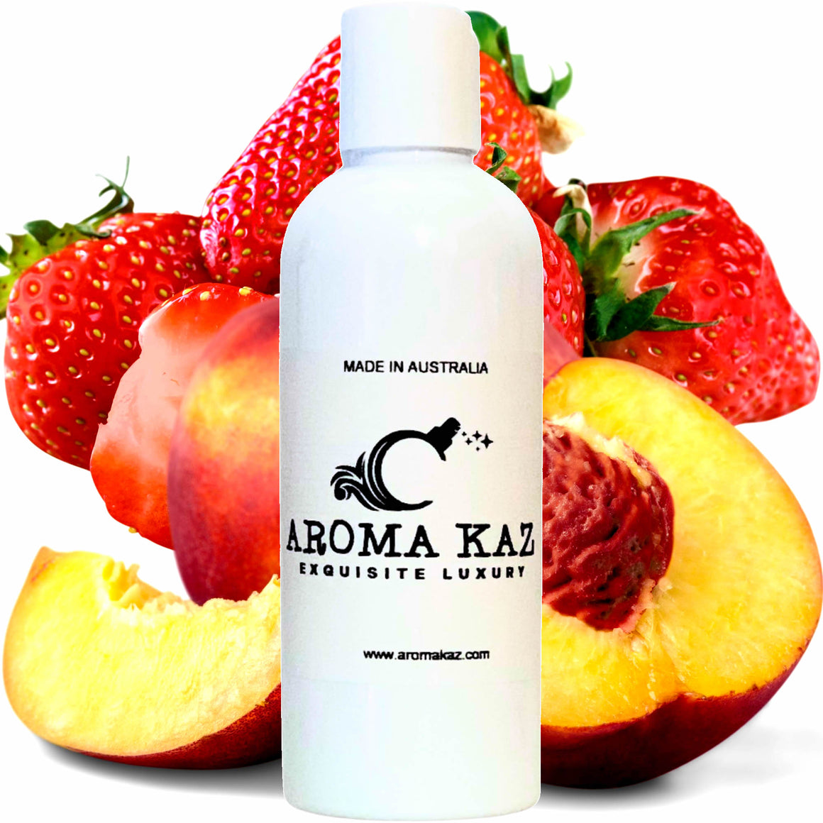 Strawberry Peaches Body Wash/Shower Gel/Bubble Bath Plant Based Vegan Cruelty Free