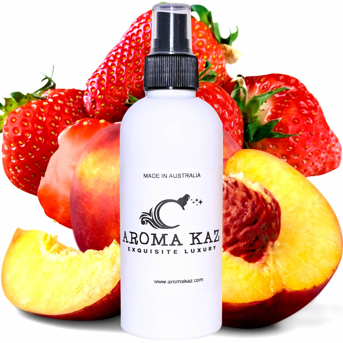 Strawberry Peaches Car Air Freshener Spray – Plant-Based, Vegan, Cruelty-Free & Pet Safe