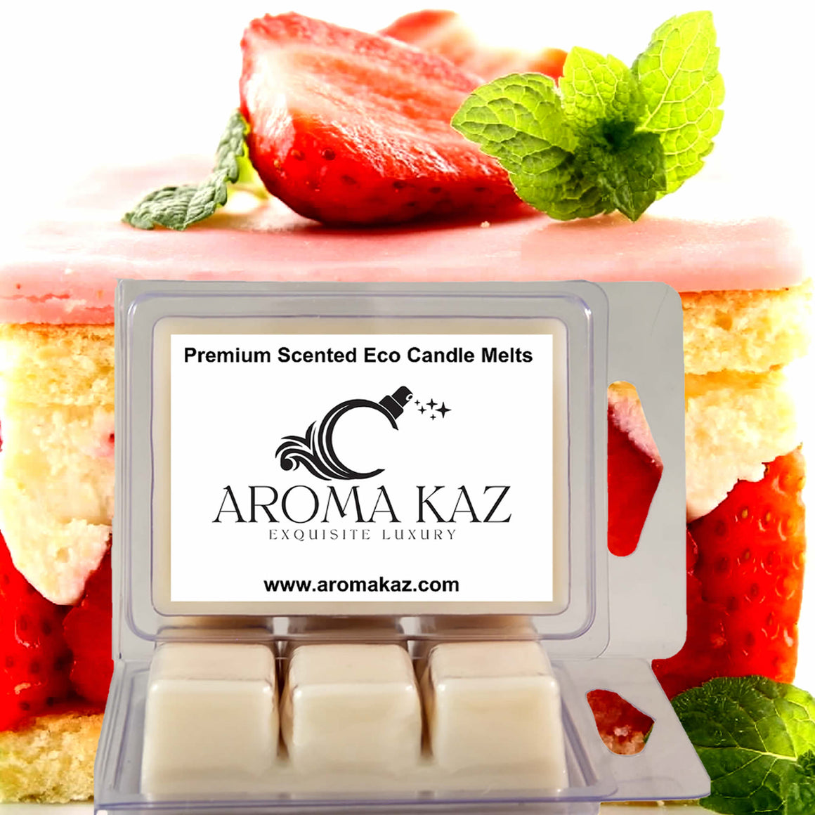 Strawberry Shortcake Soy Wax Melts – Hand-Poured, Plant-Based & Vegan