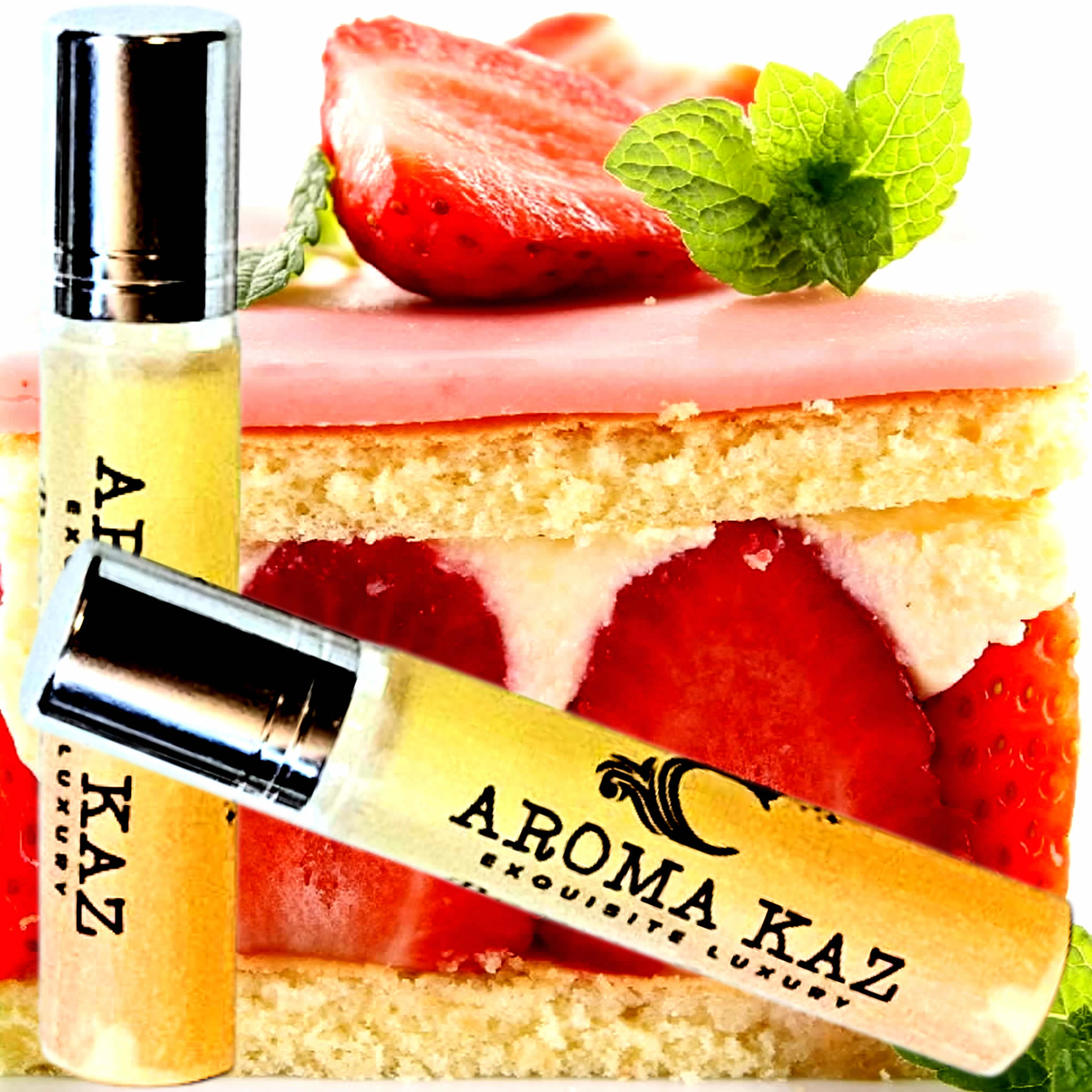 Strawberry Shortcake Roll-On Perfume Plant-Based Vegan Cruelty Free