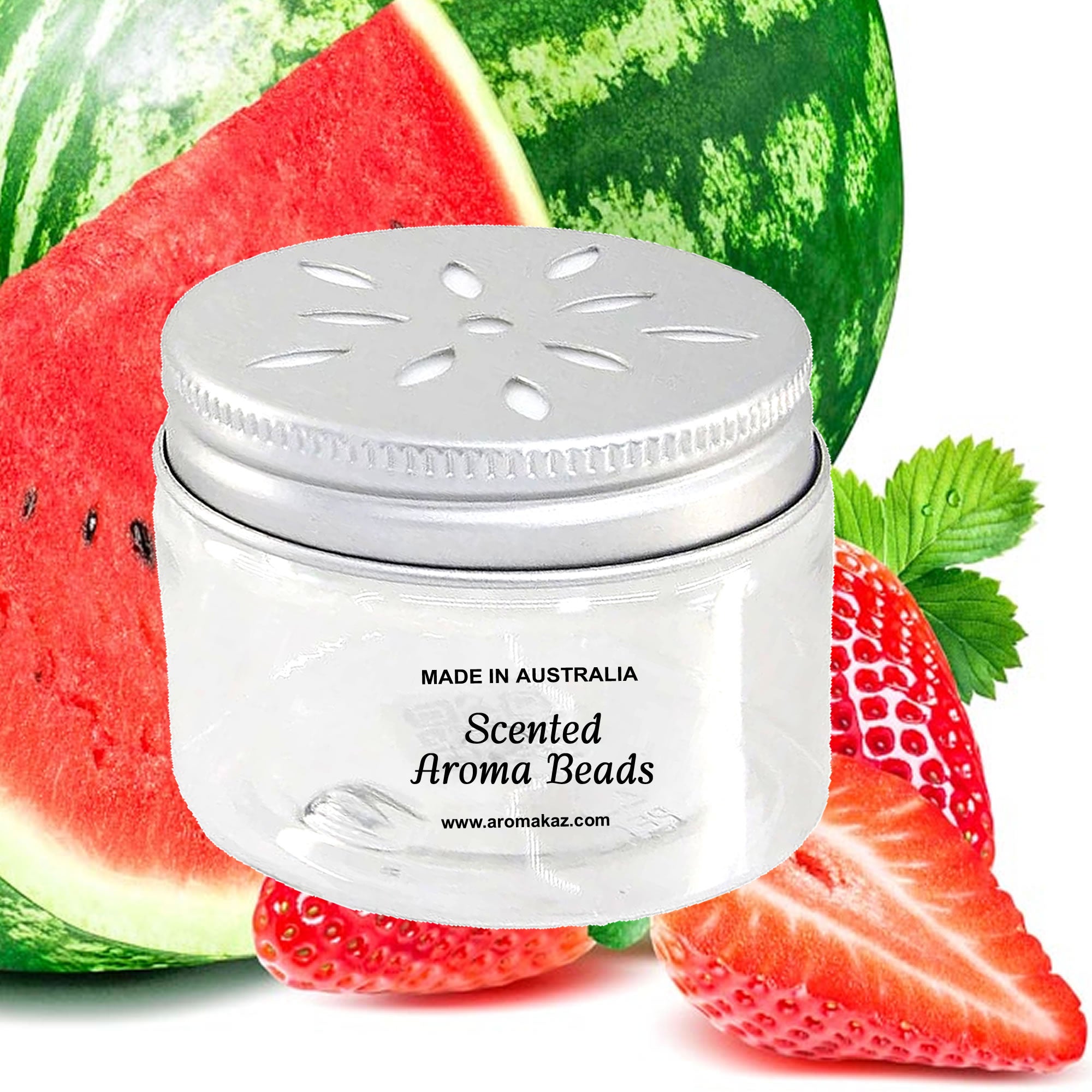 Strawberry Watermelon Air Freshener Aroma Beads - Room, Car, Pantry, Pet Areas, Linen