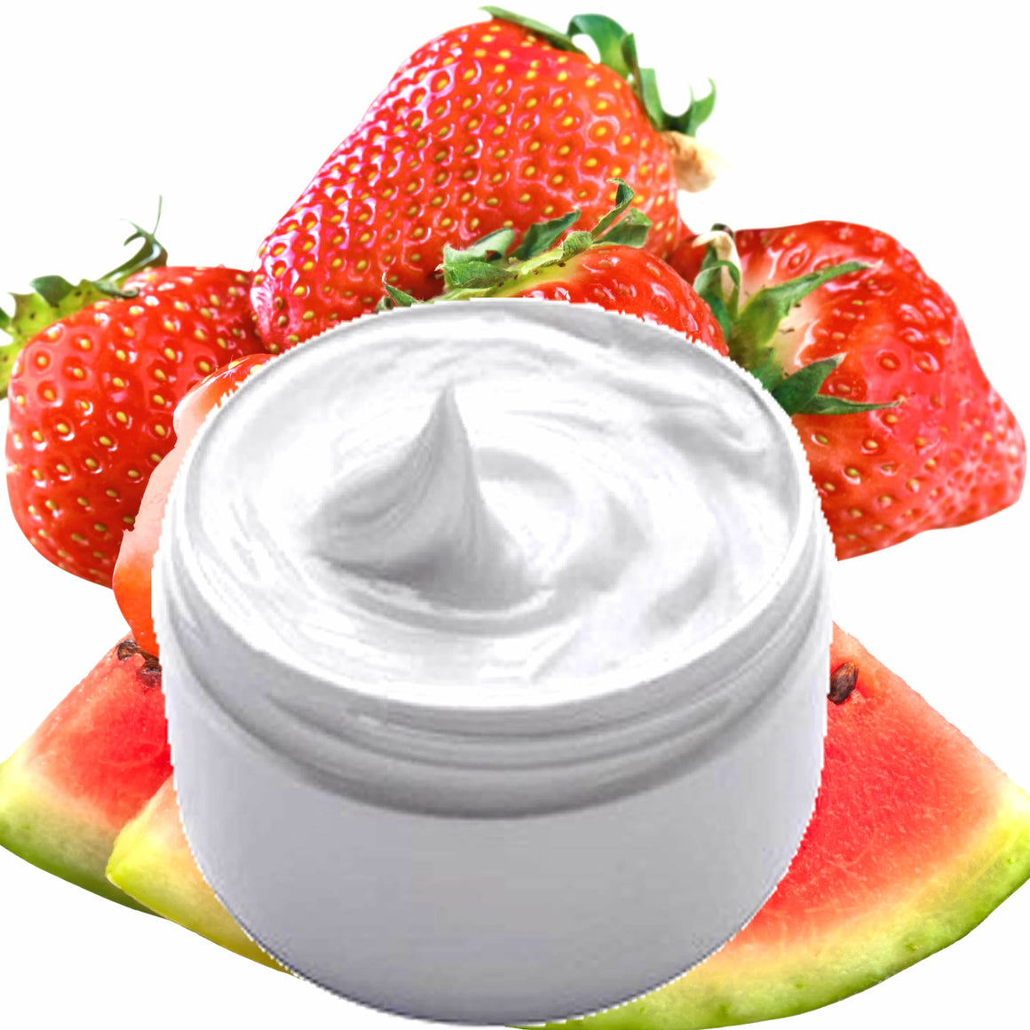 Strawberries Watermelon Hydrating vegan body and hand cream moisturizer. Handmade in Australia, cruelty free, long-lasting fragrance, perfect for all skin types and ideal as a gift for men or women.