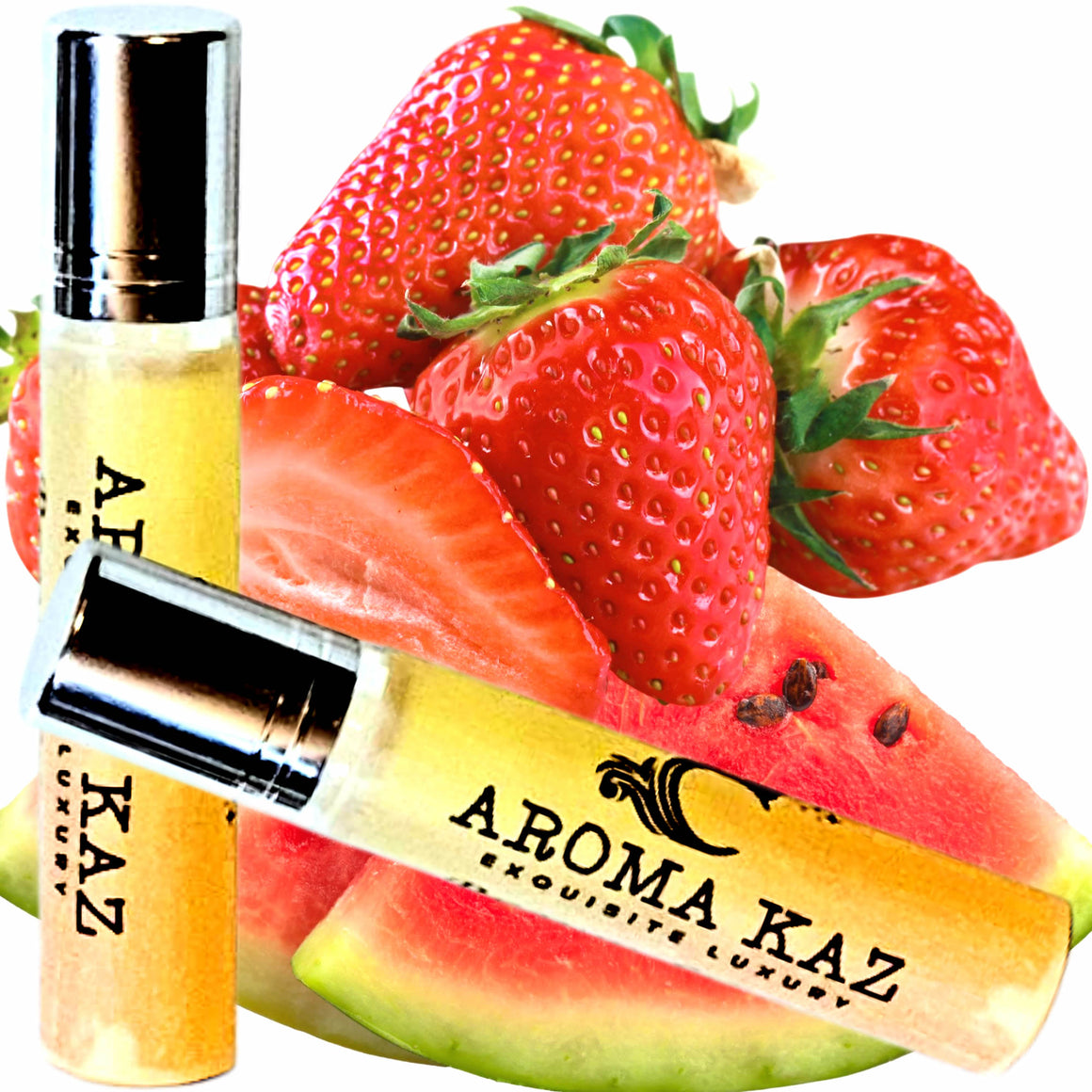 Strawberry Watermelon Roll-On Perfume Plant-Based Vegan Cruelty Free