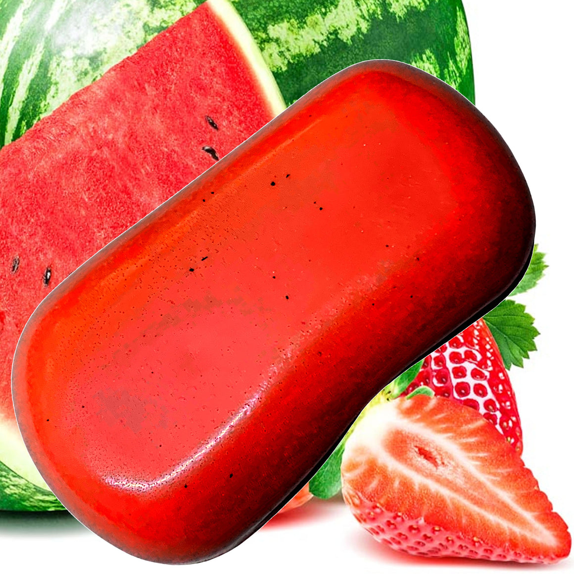 Strawberry Watermelon Vegan Soap Bars Plant-Based Cruelty-Free Handcrafted