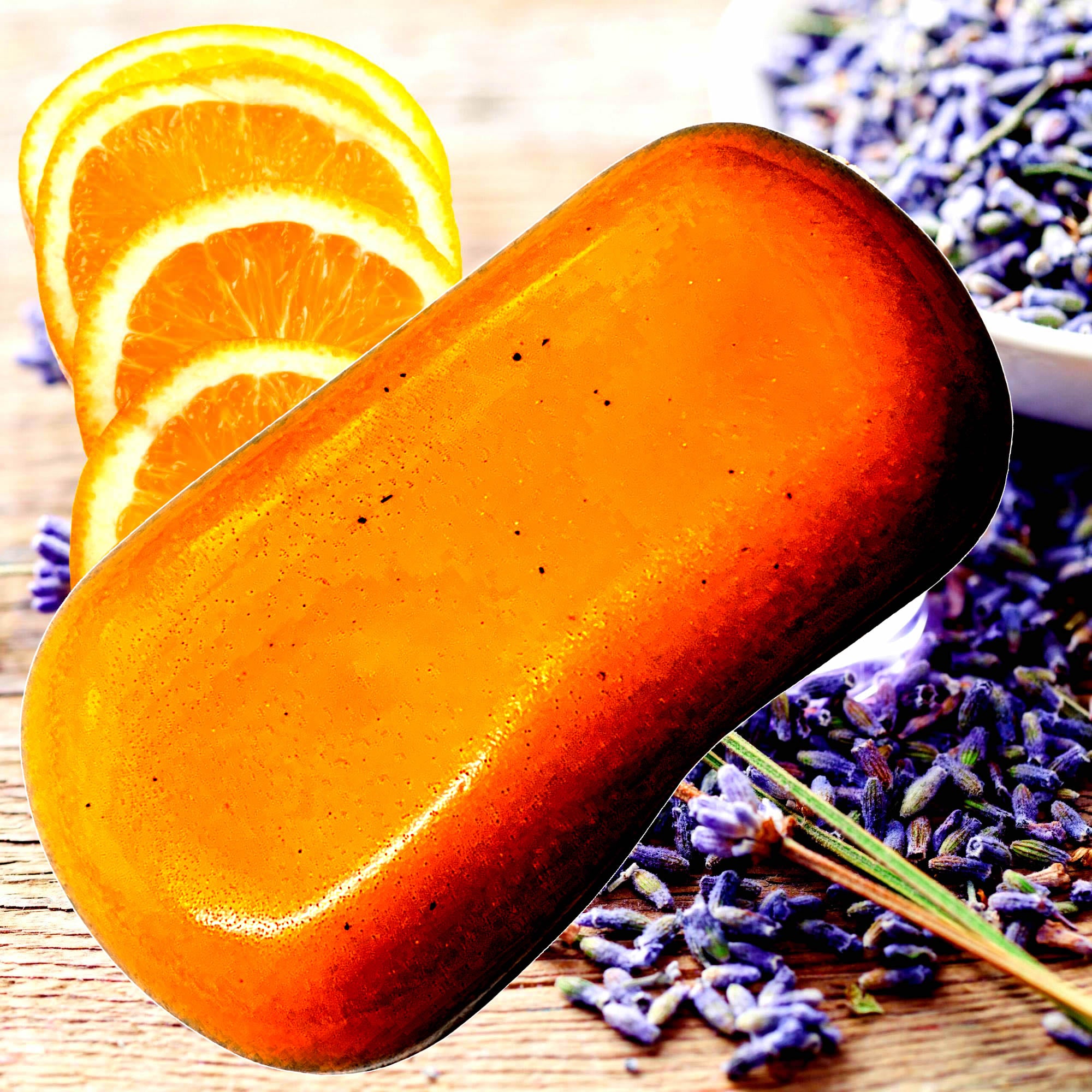 Sweet Orange & Lavender Vegan Soap Bars Plant-Based Cruelty-Free Handcrafted