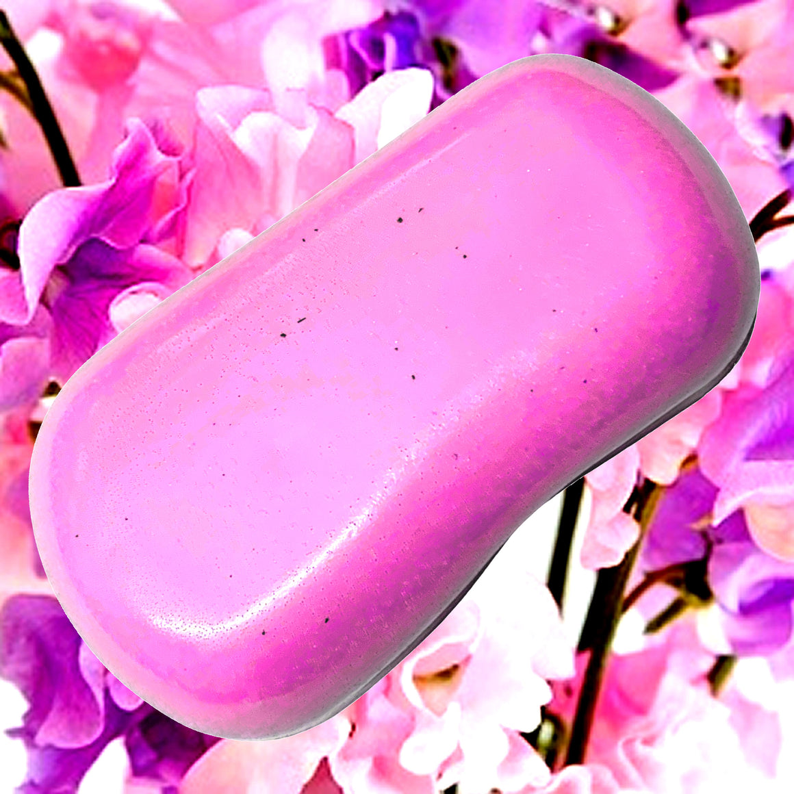 Sweet Pea Soap Bars Plant Based – vegan, cruelty-free featuring a fresh floral sweet pea bouquet and gentle fruity notes, handmade in Australia.