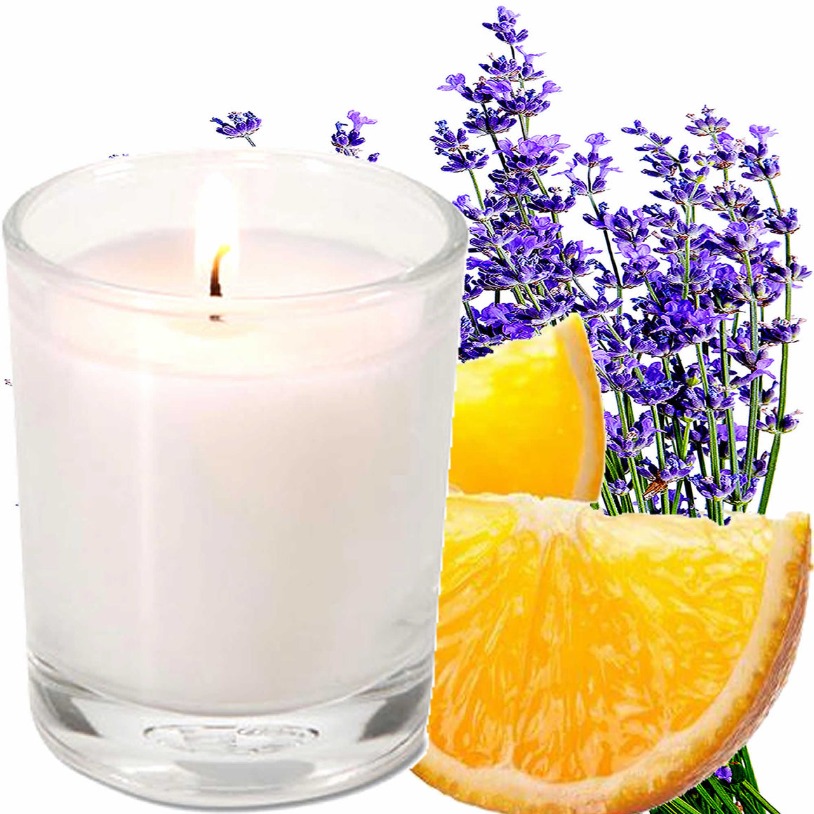 Sweet Orange & Lavender Scented Eco Soy Votive Candles Hand Poured