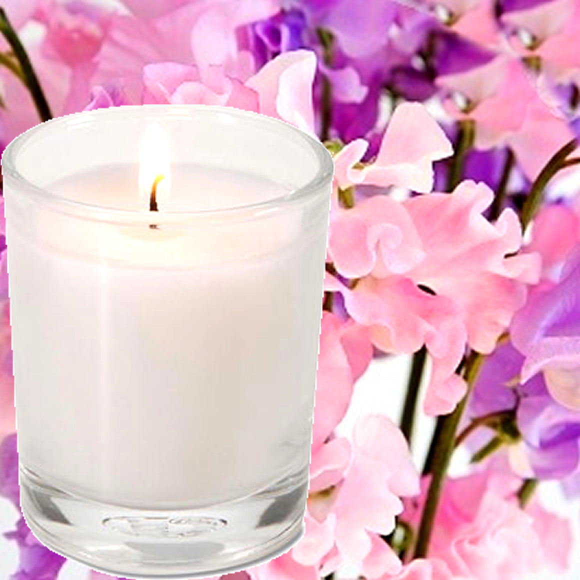 Sweet Pea Scented Eco Soy Votive Candles Hand Poured