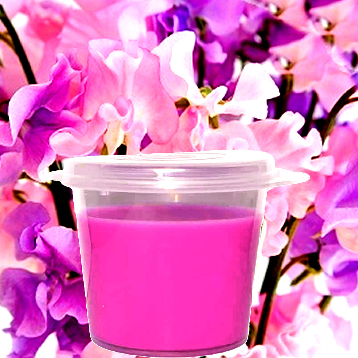 Sweet Pea Soy Candle Melt Shot Pots – Plant-Based, Vegan, Cruelty-Free, Hand-Poured