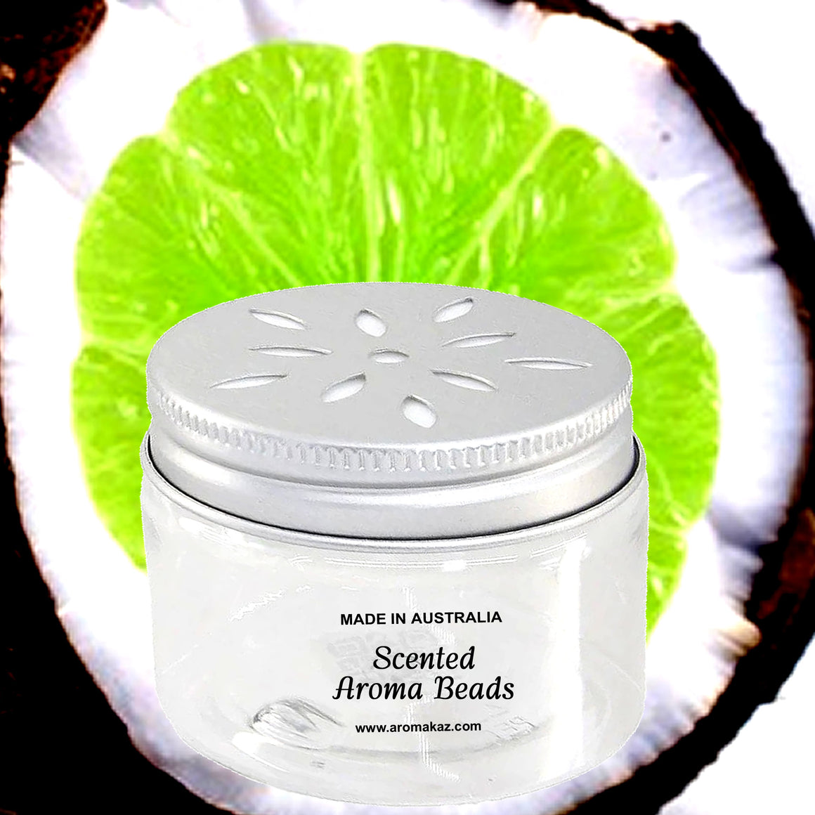 Tahitian Coconut Lime Air Freshener Aroma Beads - Room, Car, Pantry, Pet Areas, Linen